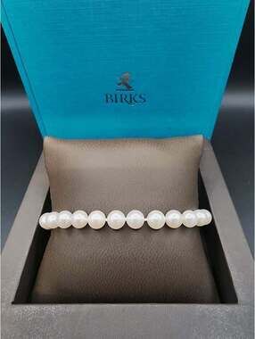 BIRKS Akoya Pearl Bracelet with 18K WG Clasp